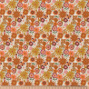 Algodón estampado CHICOREE Naranja / Amarillo